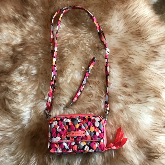Vera Bradley Handbags - Vera Bradley Crossbody Bag Wallet Phone Wristlet
